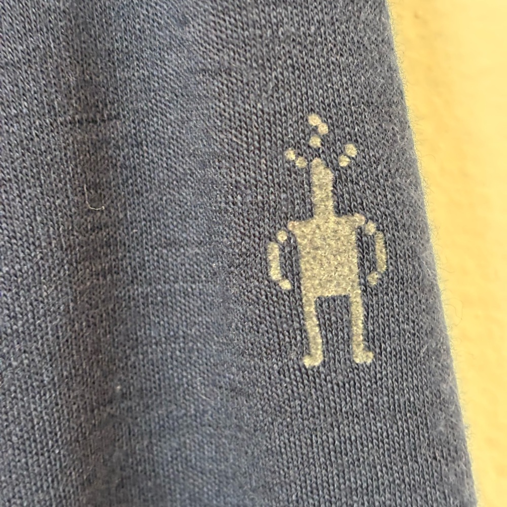 Smartwool Men's Navy 100% Merino Wool Thick Long Sleeve - Picture 4 of 5
